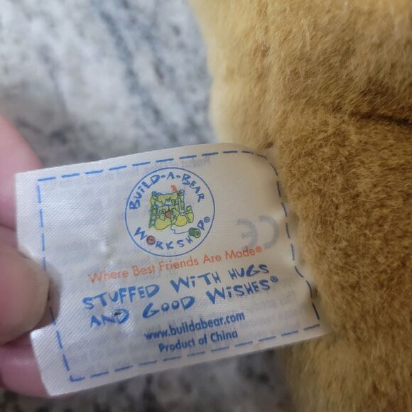 RETIRED Vintage Build A Bear Puppy Dog Brown/Tan Stuffed Plush Tab 12" BAB - Picture 2 of 5